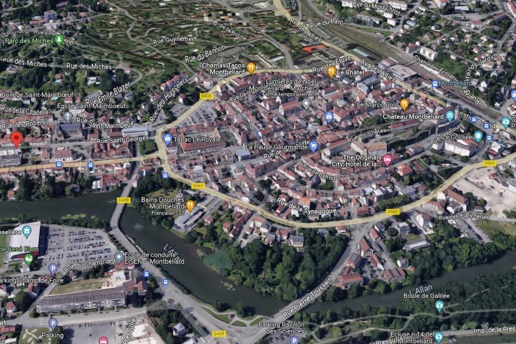 Oloo Habitat - Le19 - Parking Prive Apartment Montbeliard Bagian luar foto